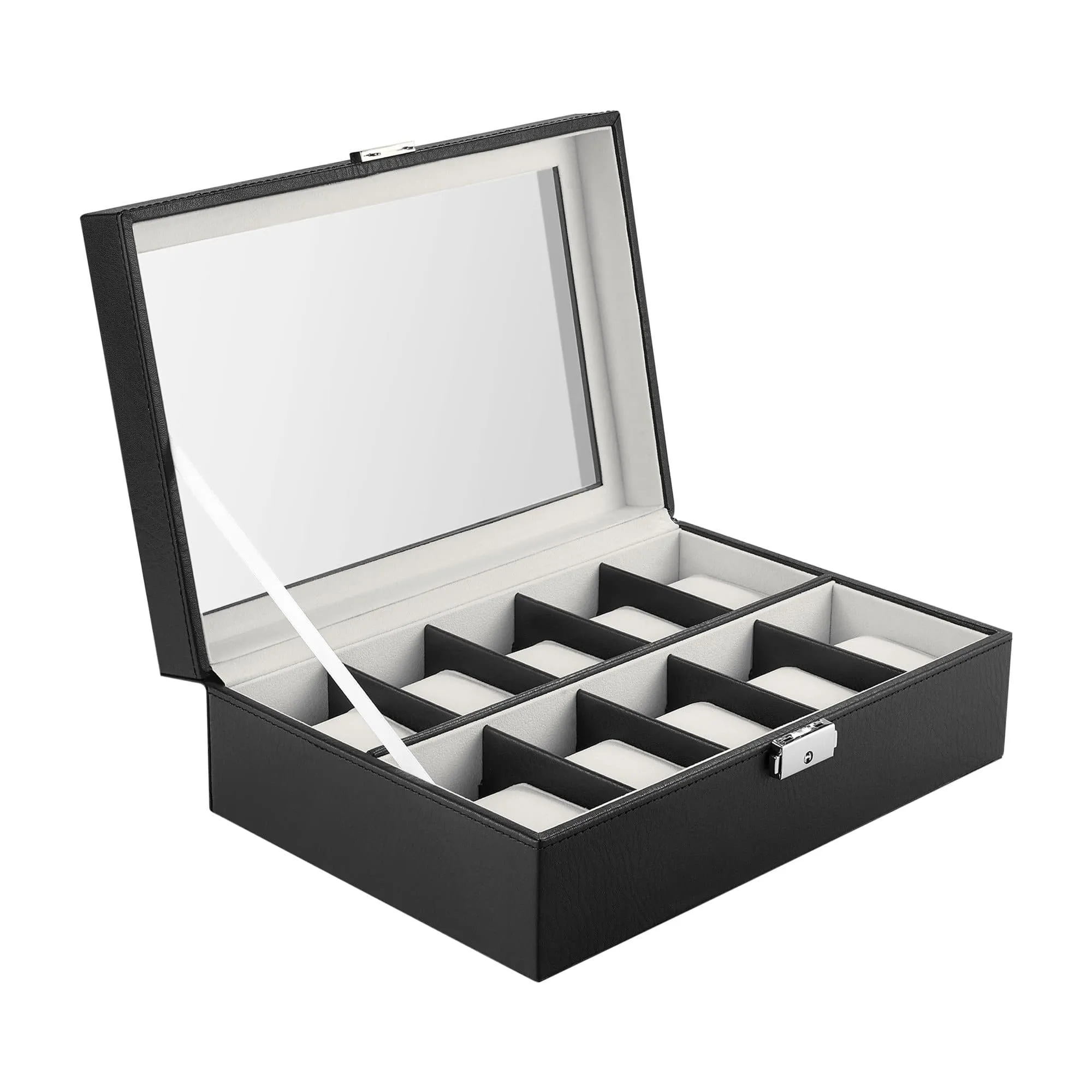 10-PIECE BLACK WATCH CASE