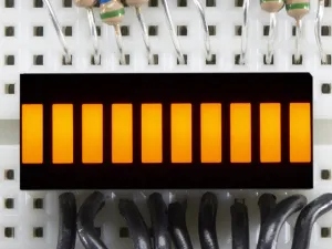 10 Segment Light Bar Graph LED Display - Yellow