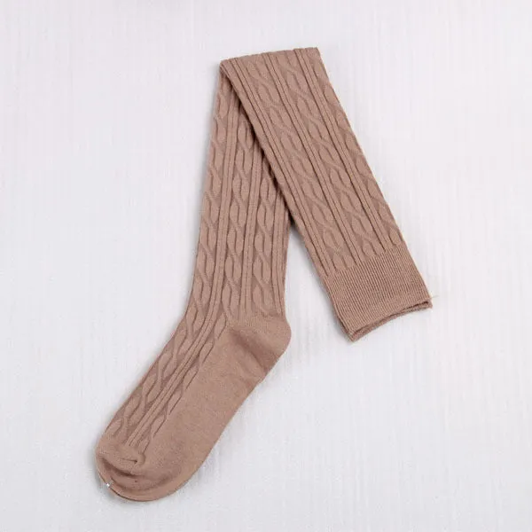 10 Solid Colors Long sexy Stockings Female Warm Thigh High Over the Knee Cotton Girls Ladies Women winter