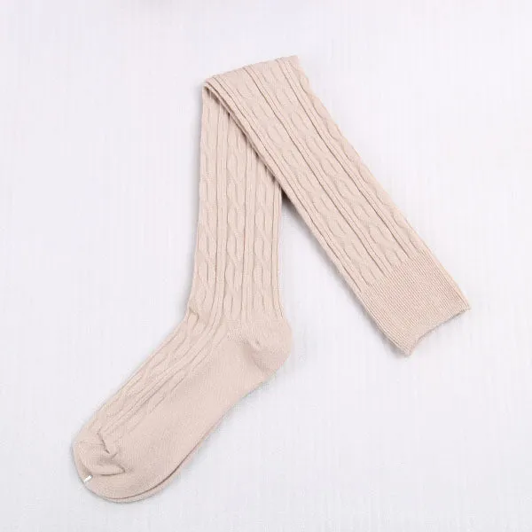 10 Solid Colors Long sexy Stockings Female Warm Thigh High Over the Knee Cotton Girls Ladies Women winter