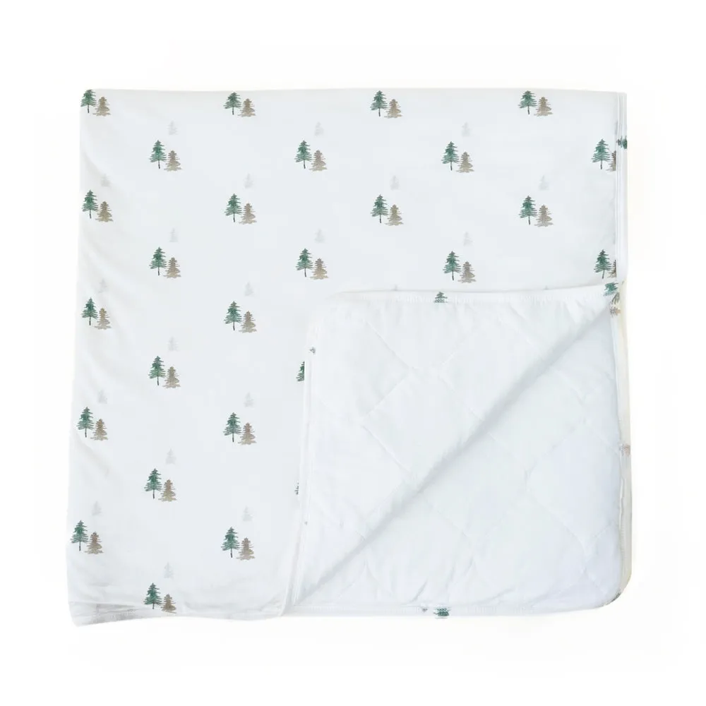 1.0 TOG Child Blanket - Pine Trees/White