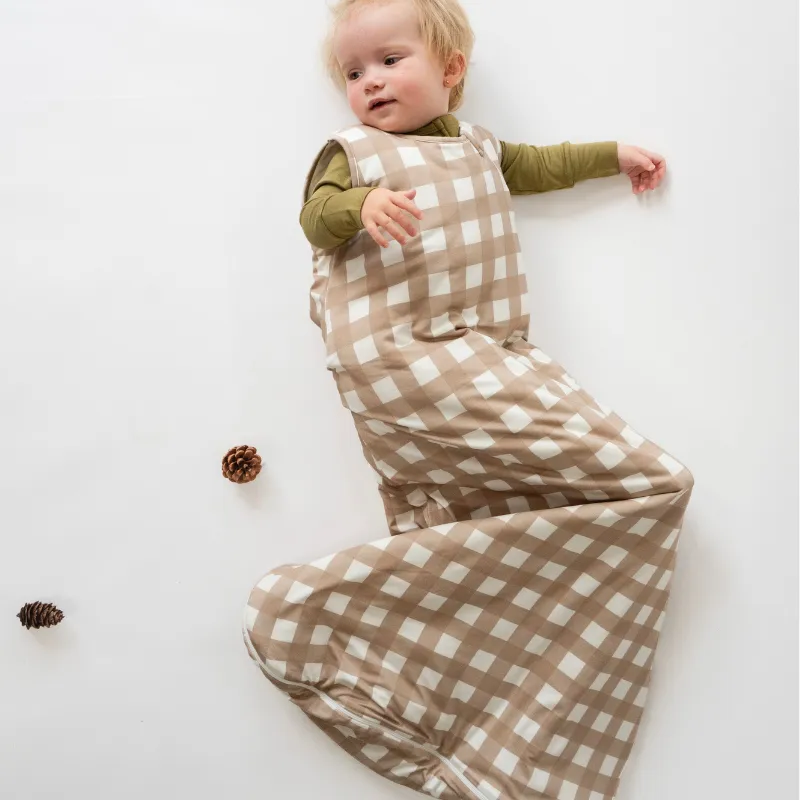 1.0 TOG Sleep Sack - Taupe Plaid