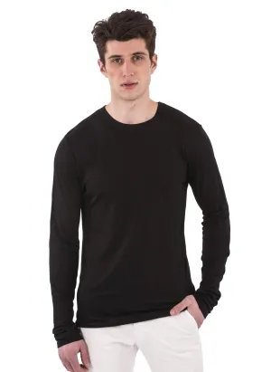 100% Bamboo Men's Long Sleeve Crew Neck