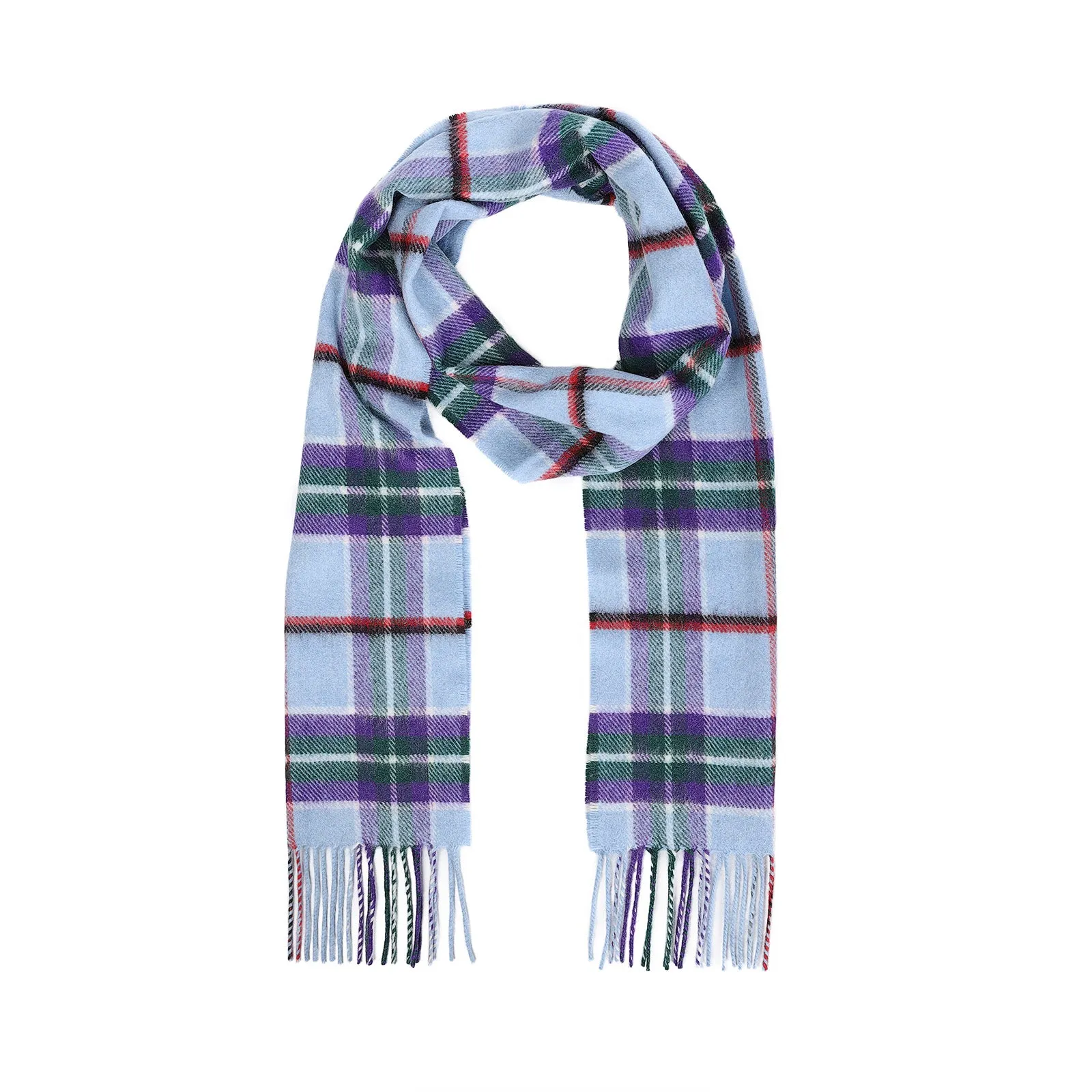 100% Cashmere Scarf Made In Scotland World Peace Tartan