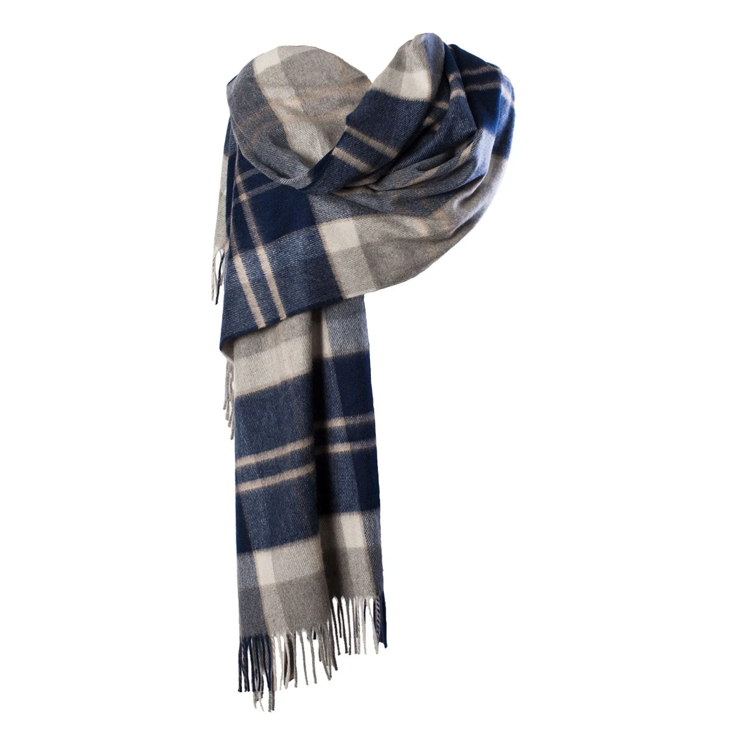 100% Cashmere Solid Stole  Bannockbane Silver