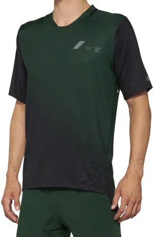 100% Celium Jersey - Green/Black, Short Sleeve, Men's, Medium