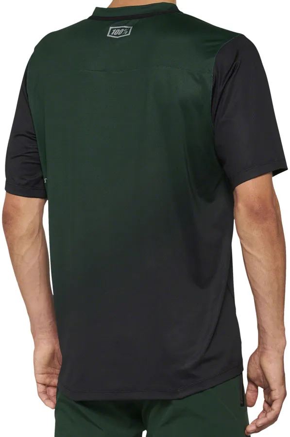 100% Celium Jersey - Green/Black, Short Sleeve, Men's, Small