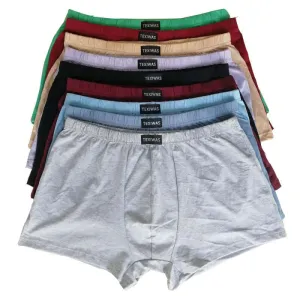 100% cotton  Big size underpants men's Boxers plus size breathable cotton underwear 5XL 6XL 4pcs/lot