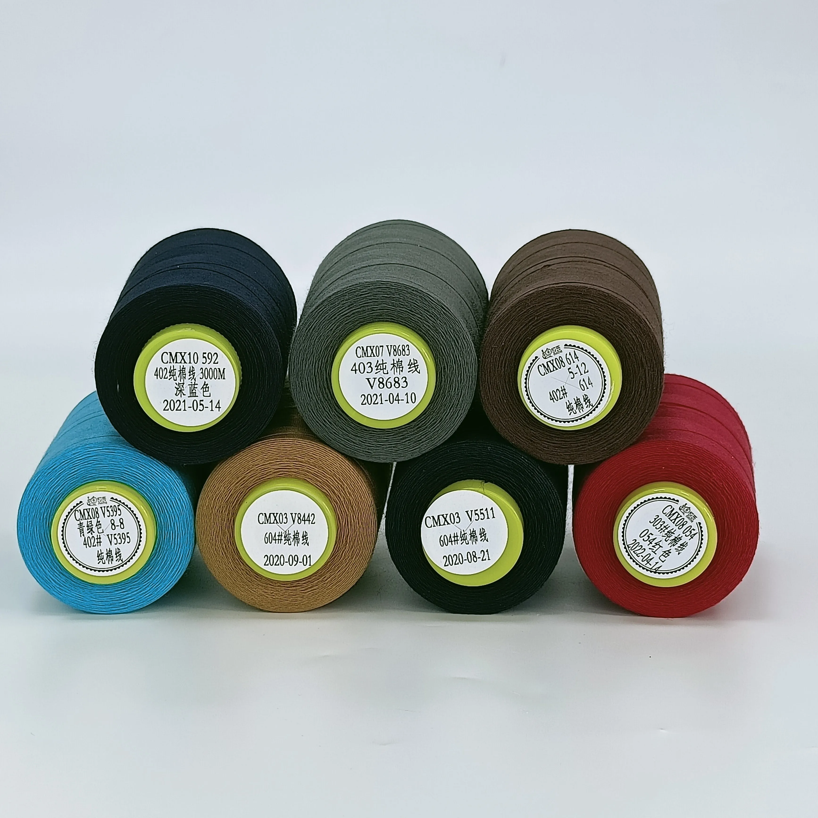 100% Long-staple cotton sewing thread