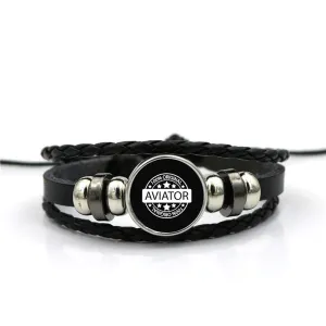 100 Original Aviator Designed Leather Bracelets