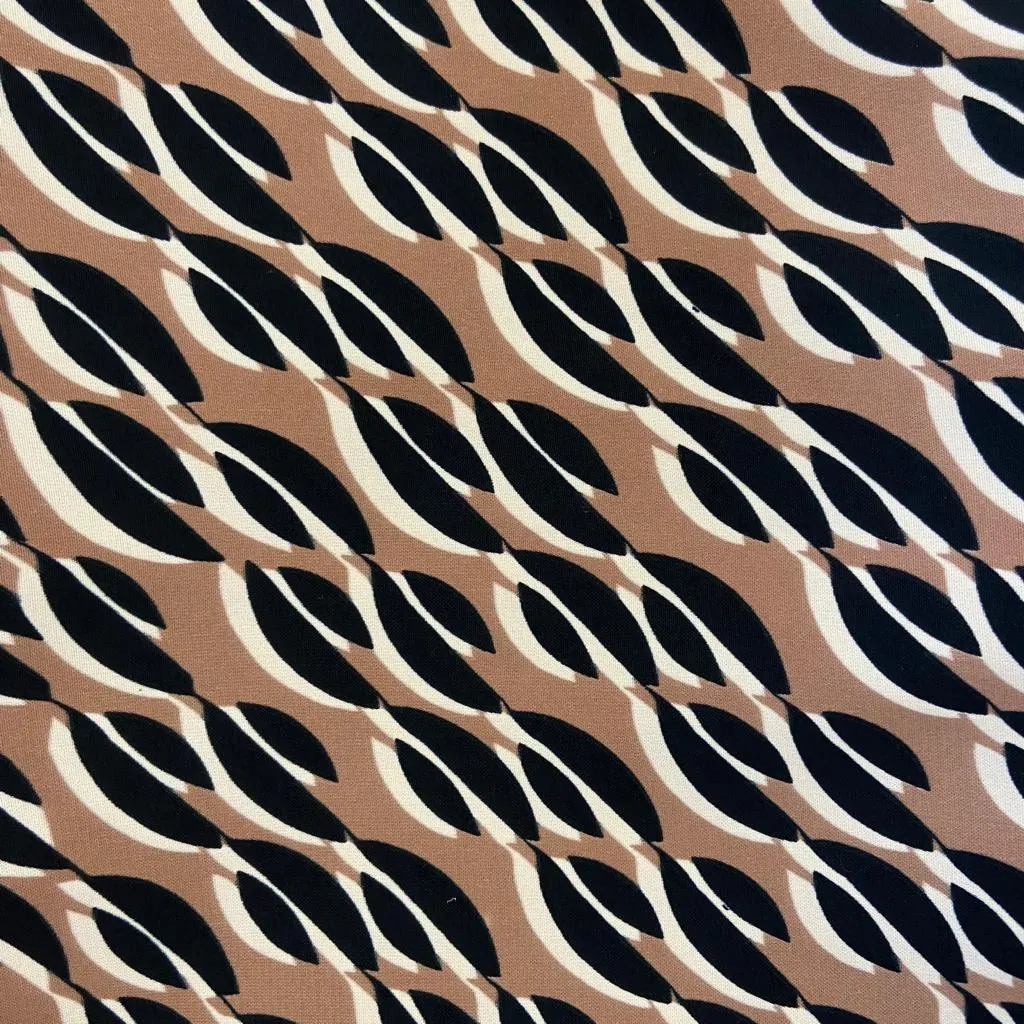 100% Polyester - John Kaldor - Mocha - Sold by Half Metre