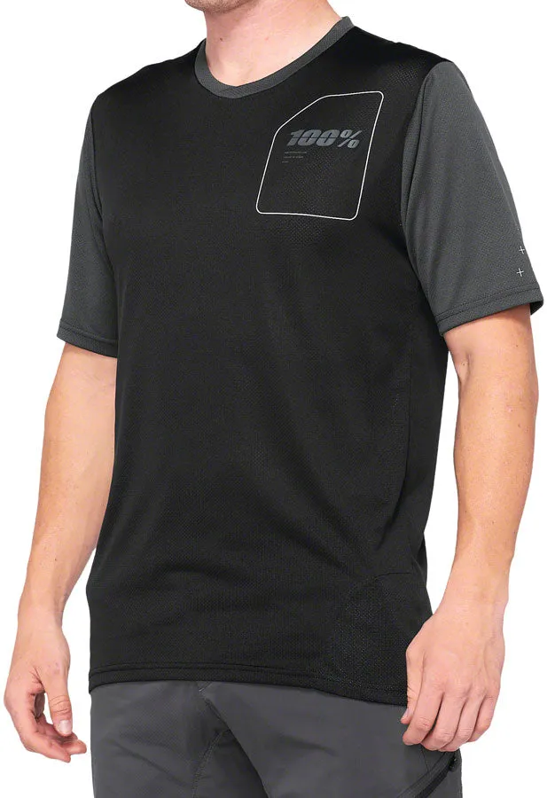 100% Ridecamp Jersey - Charcoal/Black, X-Large