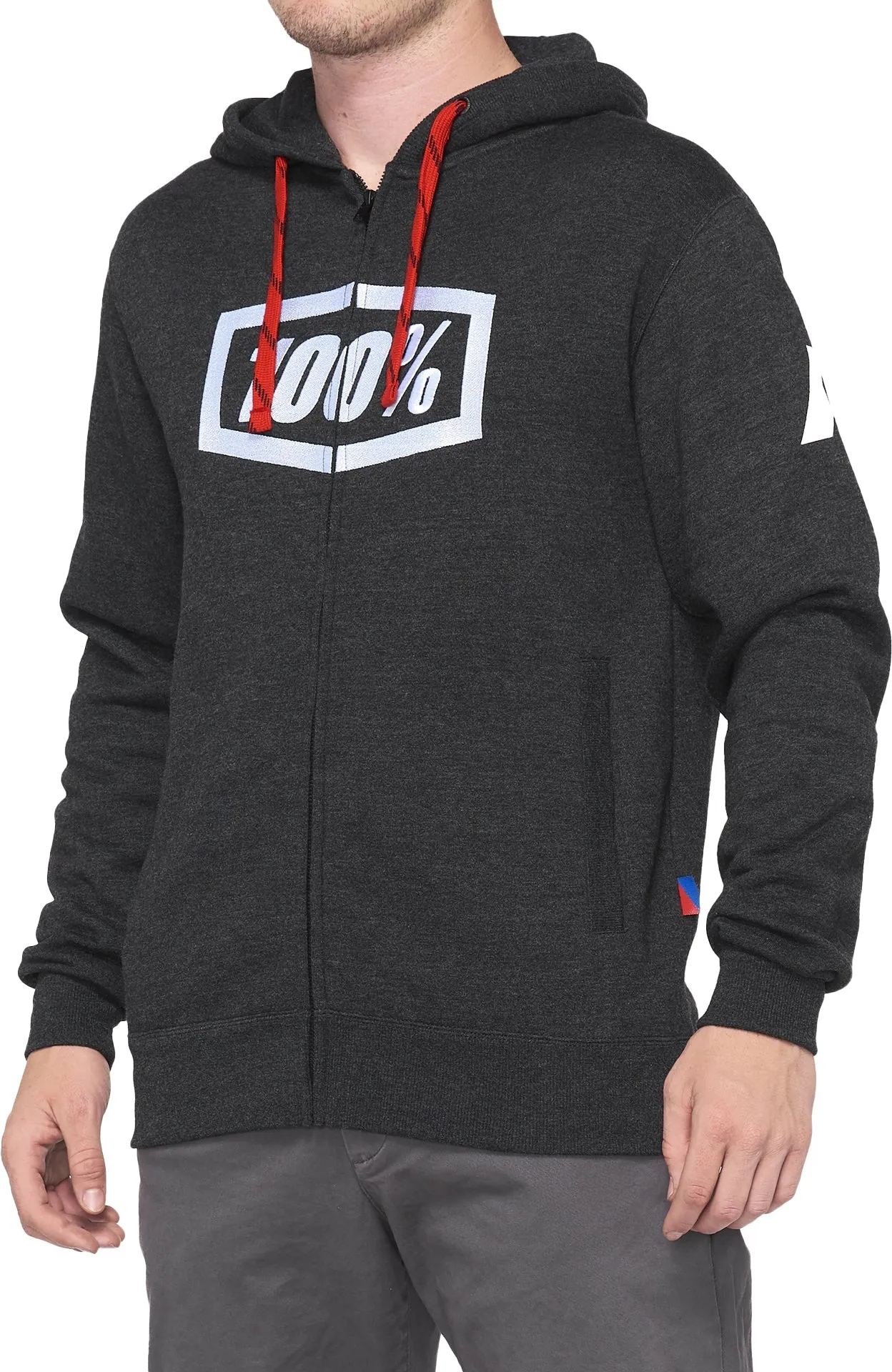 100% Syndicate Fleece Mens Zip Hoodie