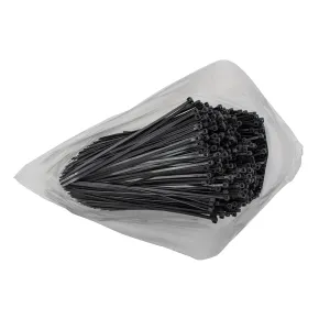 1000 Pc Bag Black Nylon 8" Cable Zip Ties Self Locking Head UV Heat Crafts Home