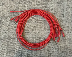 100cm Braided Patch Cables x 10