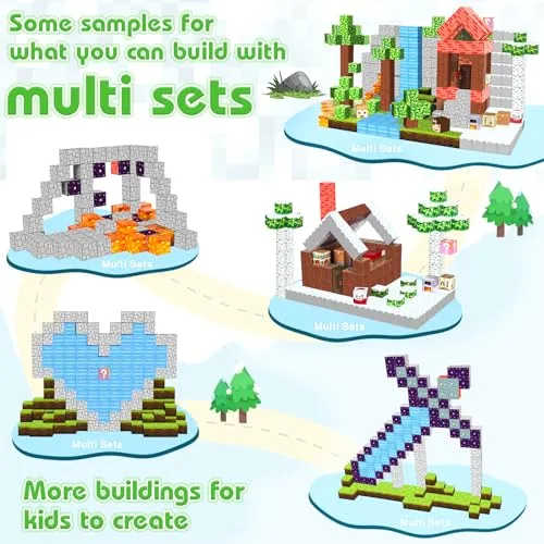 100PCS Magnetic Blocks Building Toys for 3-13 Year Old Kids Boys Girls, The Magnet World Building Set, Magnetic Cubes Building Blocks, STEM