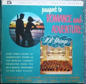 101 Strings - Passport to Romance and Adventure - VG  USA 5 Record Box 1960