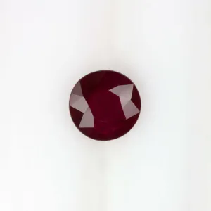 1.01ct ROUND CUT NATURAL RUBY LOOSE NATURAL RED 1 CARAT EARTH MINED GEMSTONE 1ct