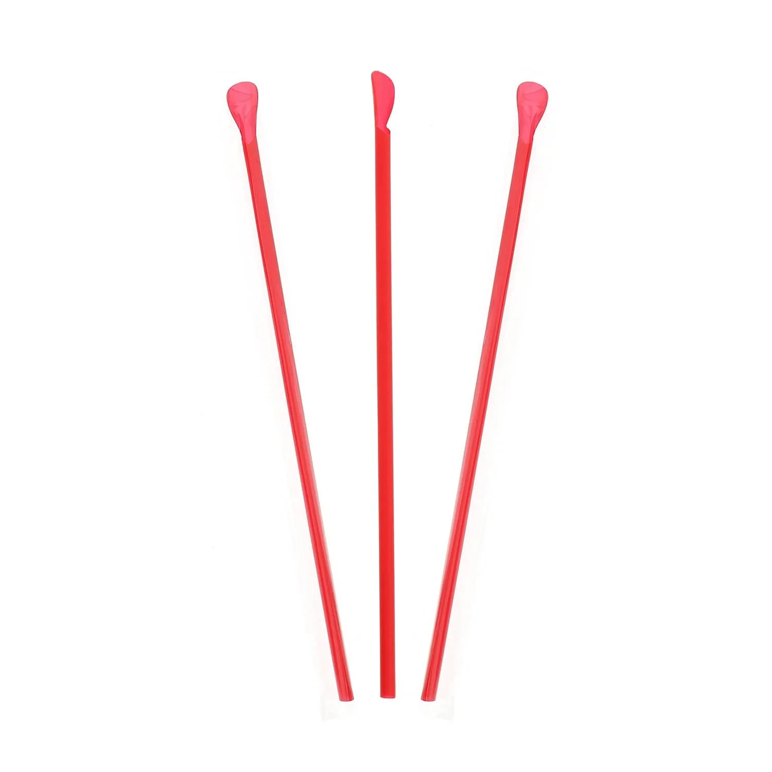 10.25" Individually Wrapped Jumbo Spoon Straws, Case of 5,400