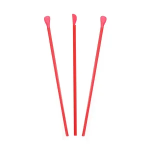 10.25" Individually Wrapped Jumbo Spoon Straws, Case of 5,400