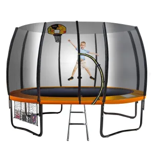 10ft Springless Trampoline Set with Safety Net & Basketball - Kahuna