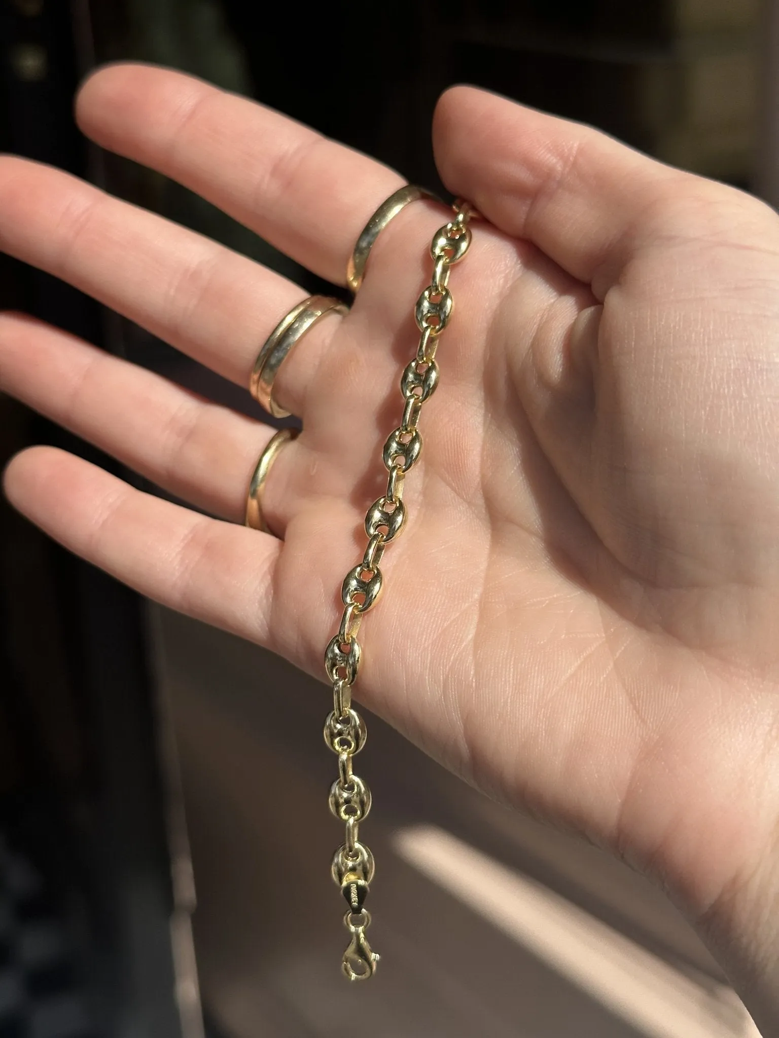 10k Mini Gucci Puff Bracelet