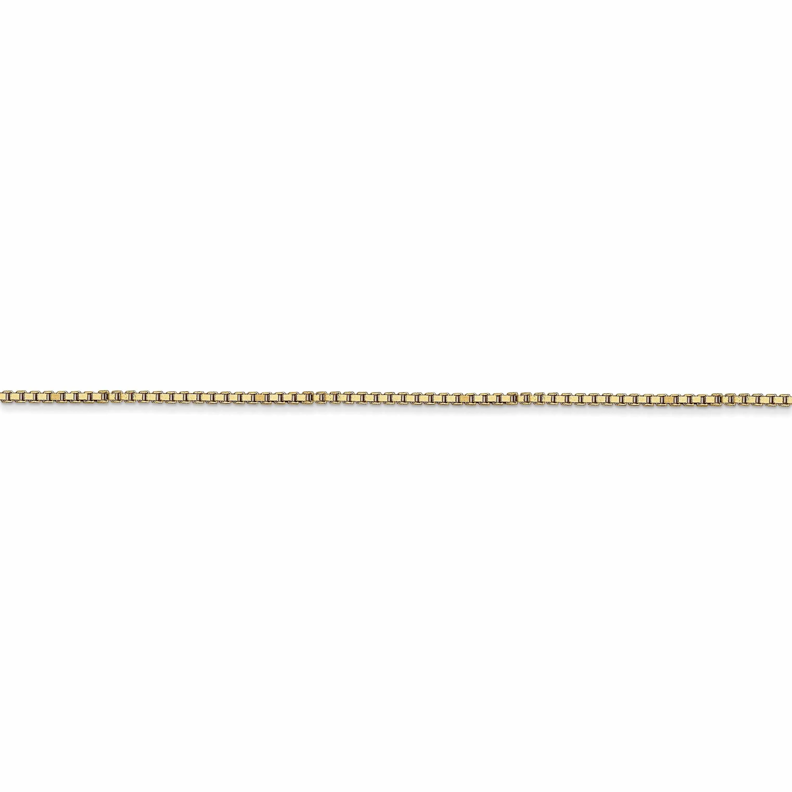 10k Yellow Gold 1 mm Box Chain