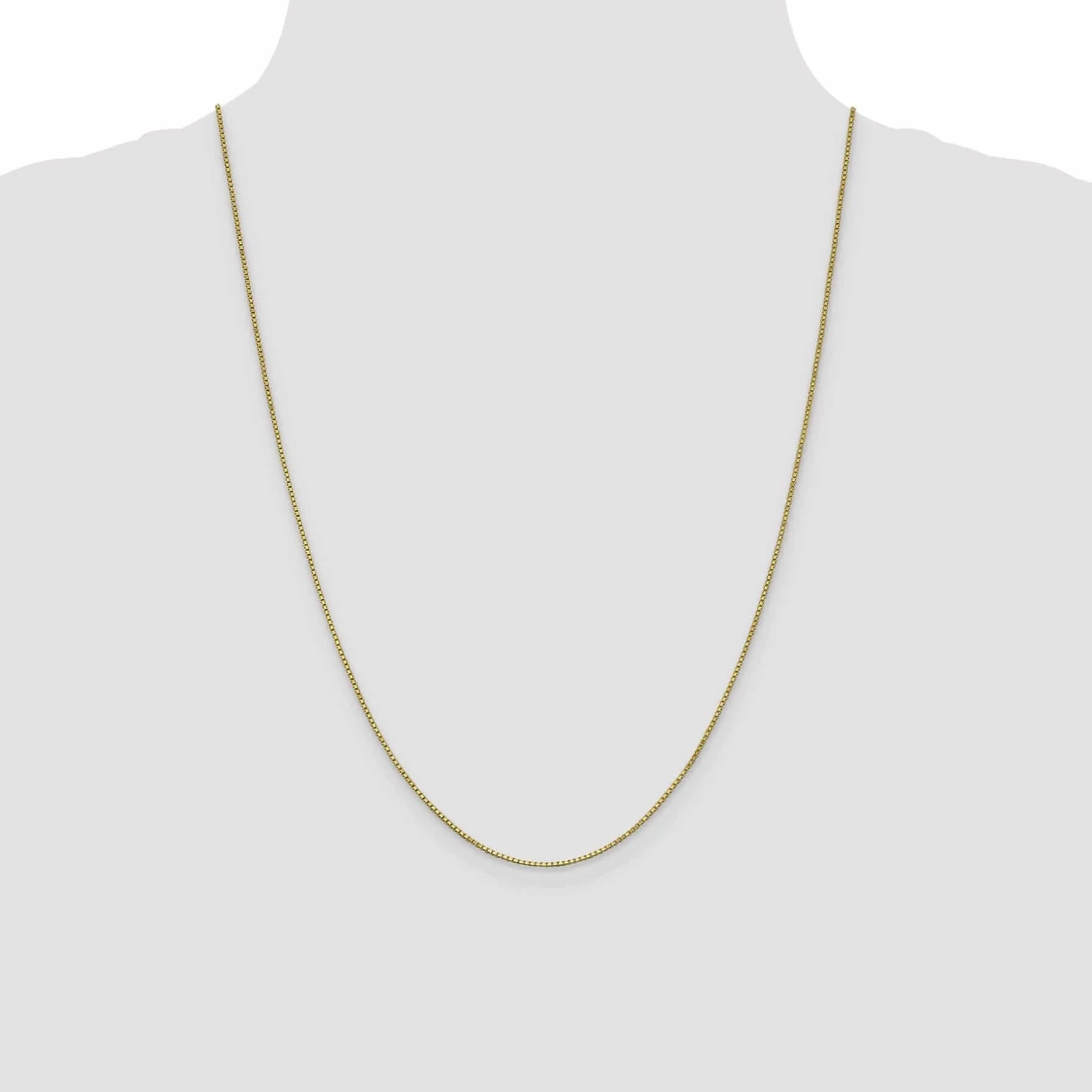 10k Yellow Gold 1 mm Box Chain