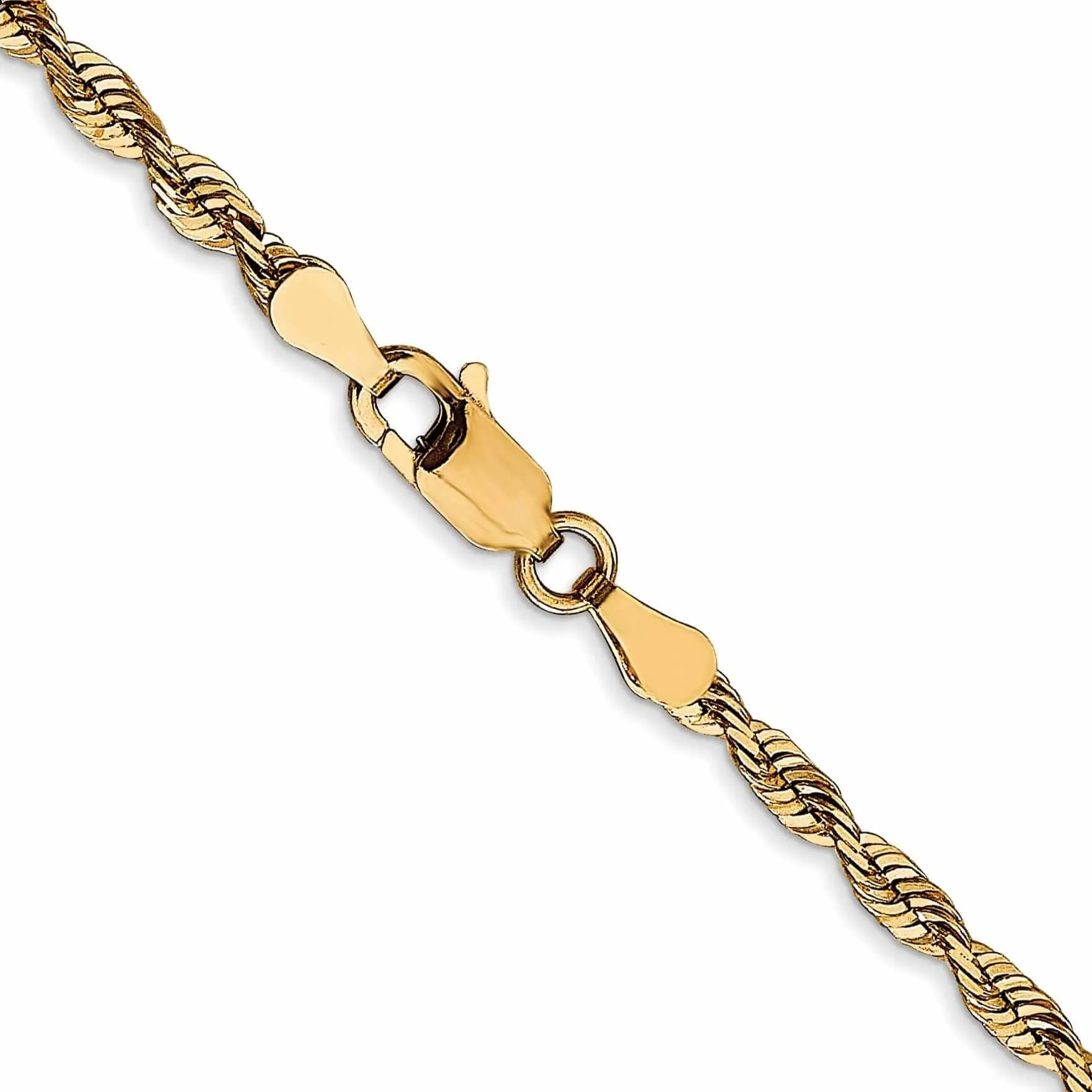 10k Yellow Gold 2.8m DC Lightweight Rope Chain