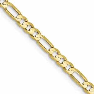 10k Yellow Gold 3.0MM Figaro Chain