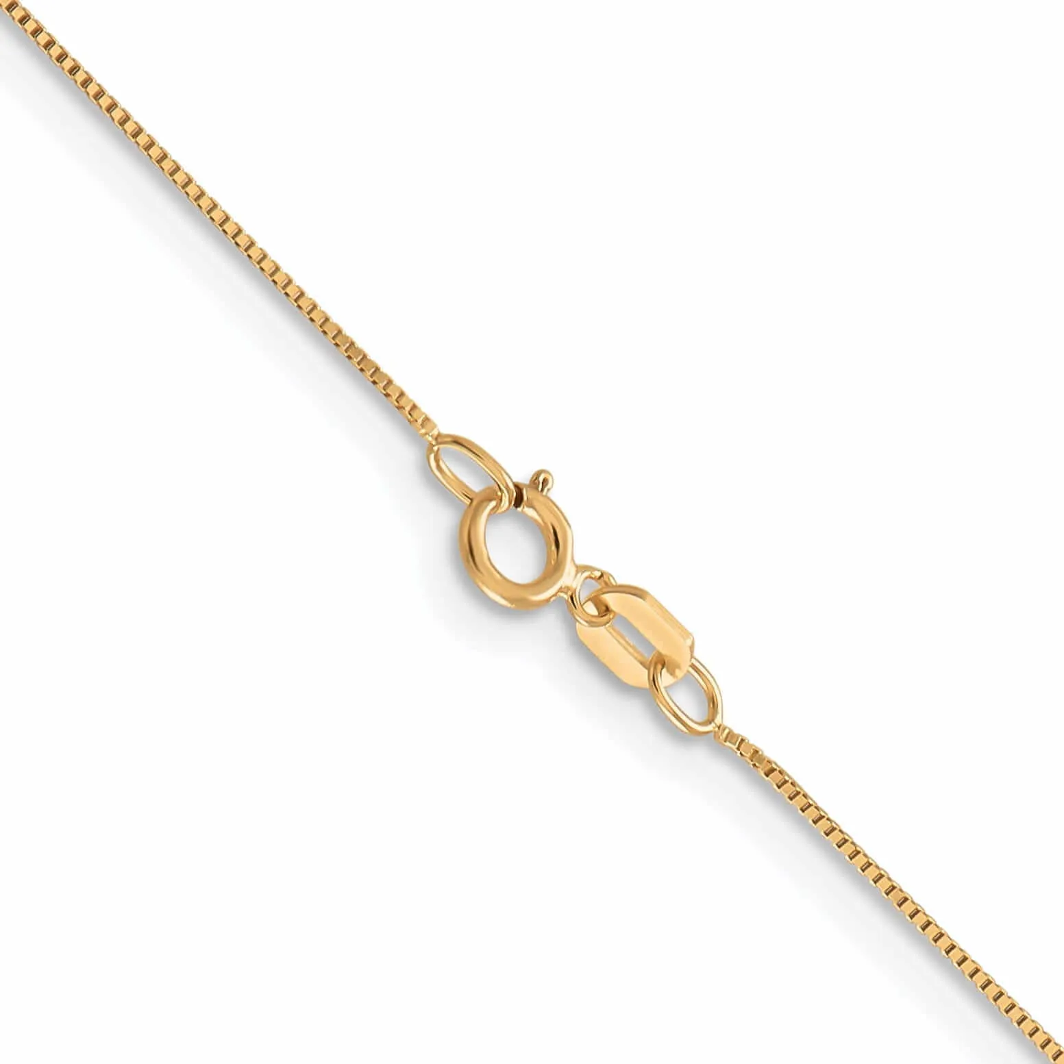 10k Yellow Gold .5 mm Baby Box Chain