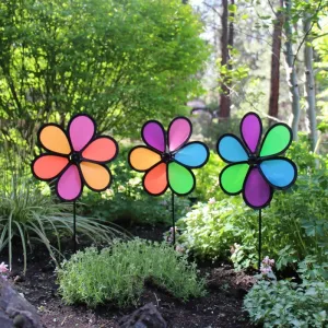 10" Neon Flower 3 Pack