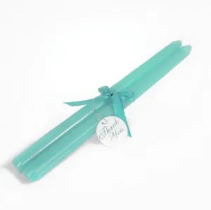 10" Turquoise Taper Candles - Set Of 2 (RB7056TQ)