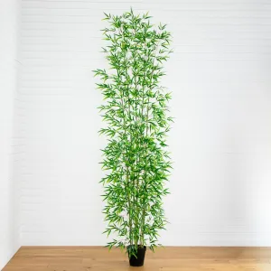 11' Artificial Bamboo Tree with Bendable Branches | Japanese-Inspired Decor