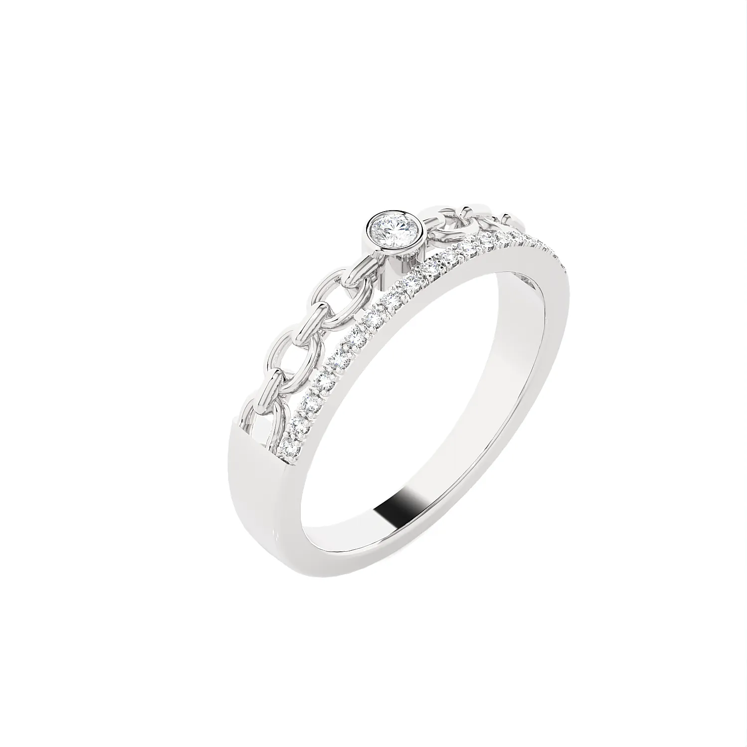 1/10 ctw Round Lab Grown Diamond Anniversary Ring