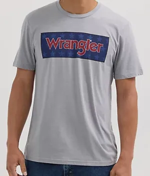 112353906- Wrangler Men's Graphic Logo Tee- Gray