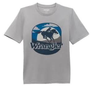 112354203 - Wrangler® Boys Short Sleeve T-Shirt - Ultimate Gray Heather