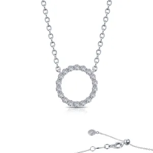 1.15 CTW Open Circle Necklace