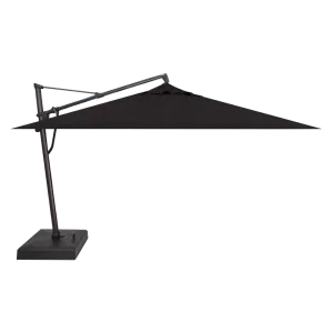 11.5' SQUARE CANTILEVER UMBRELLA, BLACK