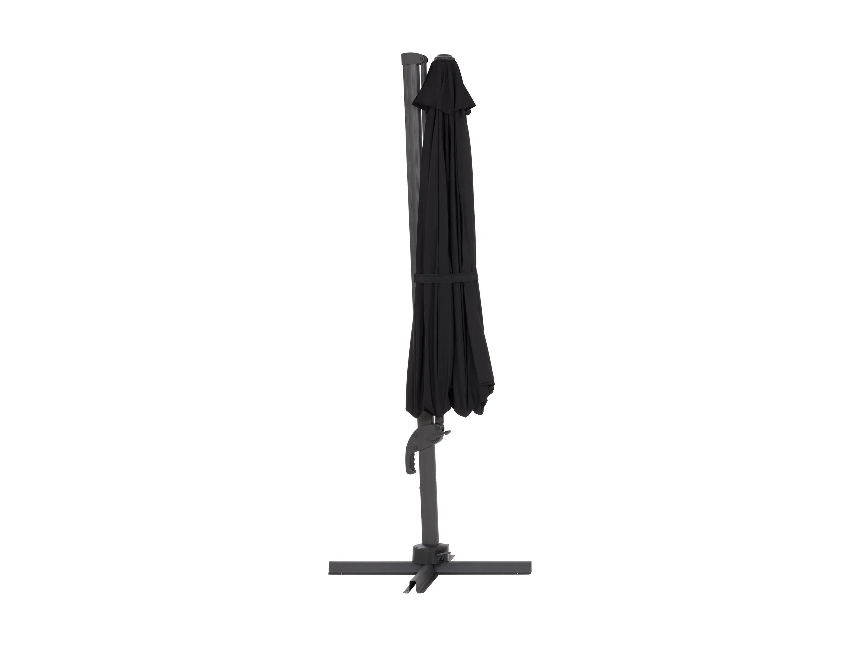 11.5ft Deluxe Offset Patio Umbrella - Black