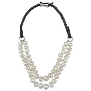 118-01-07 | SHORT BOMBAY NECKLACE (WHITE/GRAY)