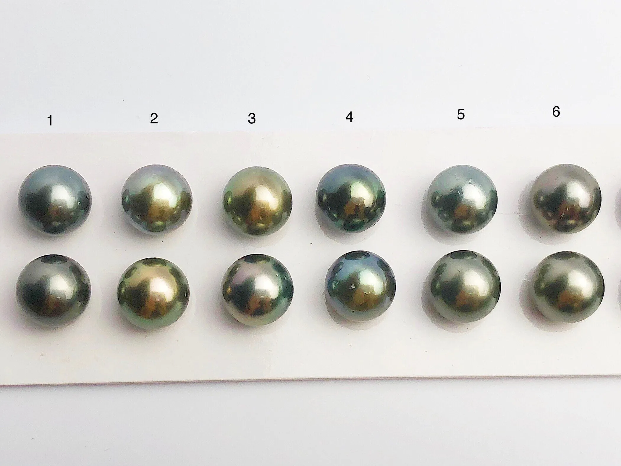 11mm Tahitian Pearls Round, AA, Loose Matched Pairs 11mm (485)