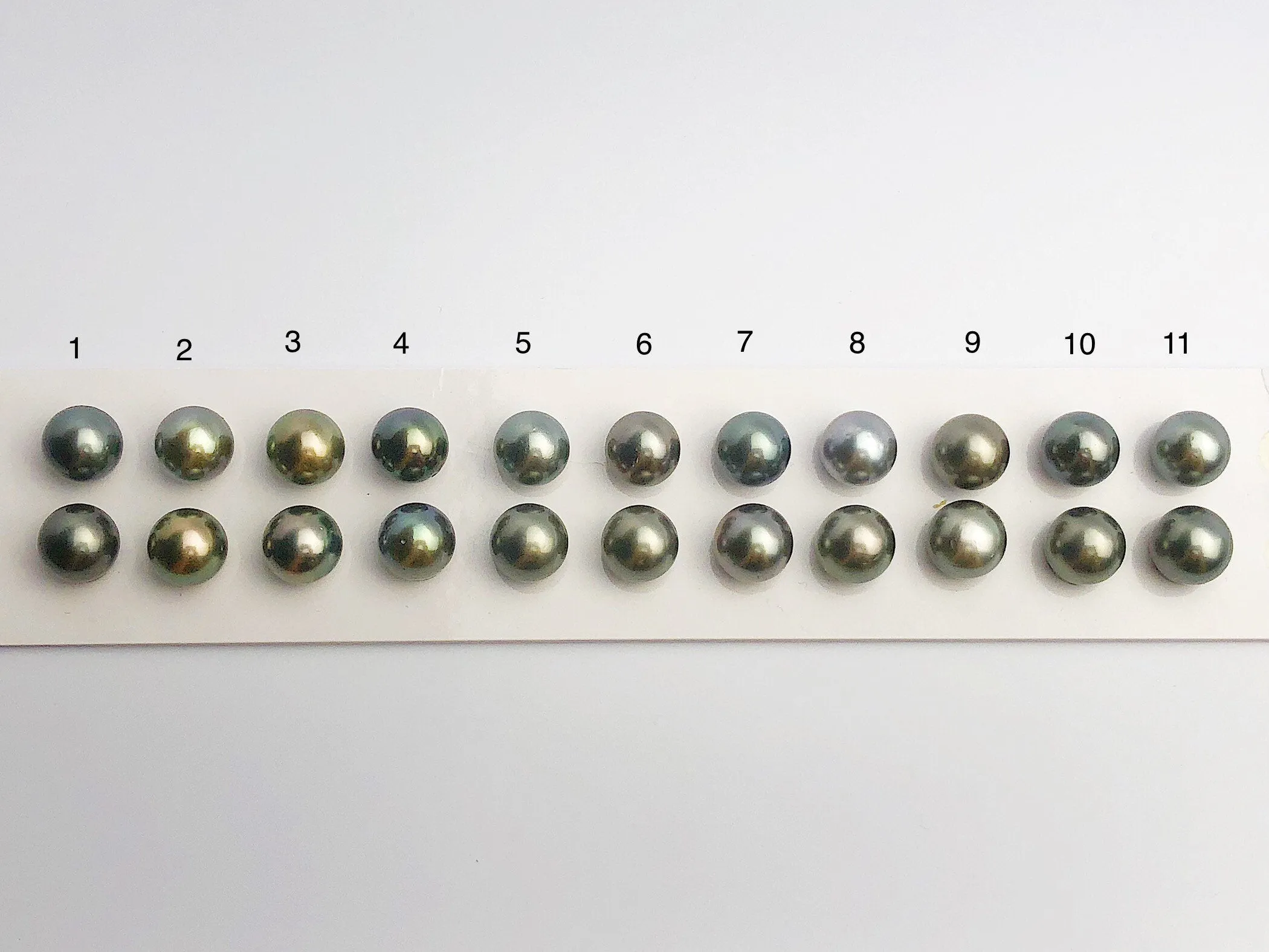 11mm Tahitian Pearls Round, AA, Loose Matched Pairs 11mm (485)