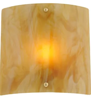 11"W Metro Fusion Auburn Fused Glass Wall Sconce