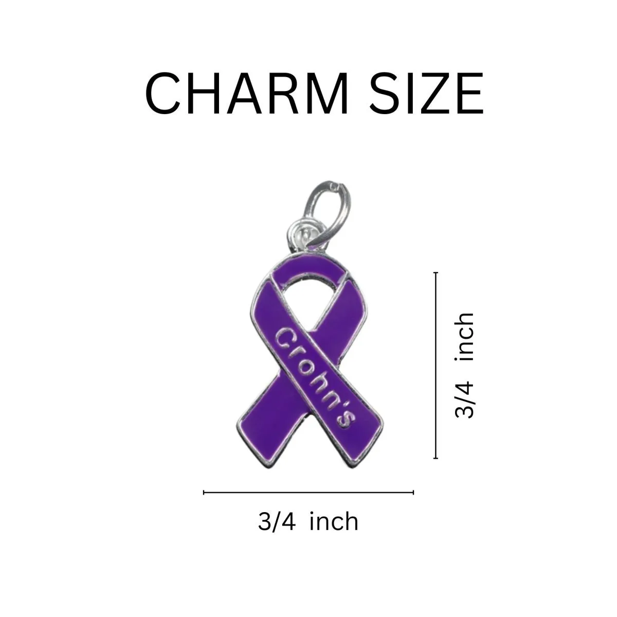 12 Crohn's Disease Purple Ribbon Retractable Bracelets