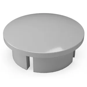 1/2 in. Internal PVC Dome Cap, Furniture Grade - Gray