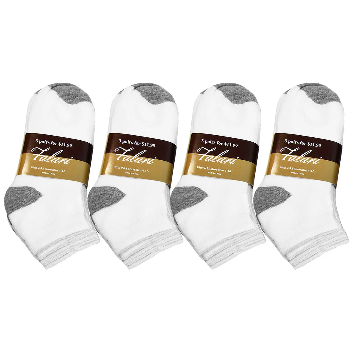 12-Pack Men's Ultimate Cushioned Cotton Ankle Socks