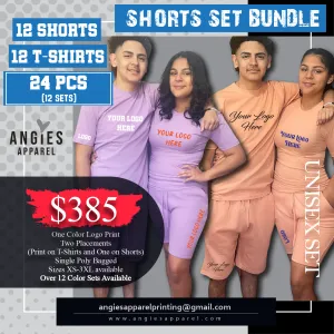 12 Printed Short Set Bundle