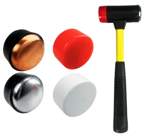 12 ½" 4-in-1 Interchangeable 1 ½" Head Mallet  - Ph-80650