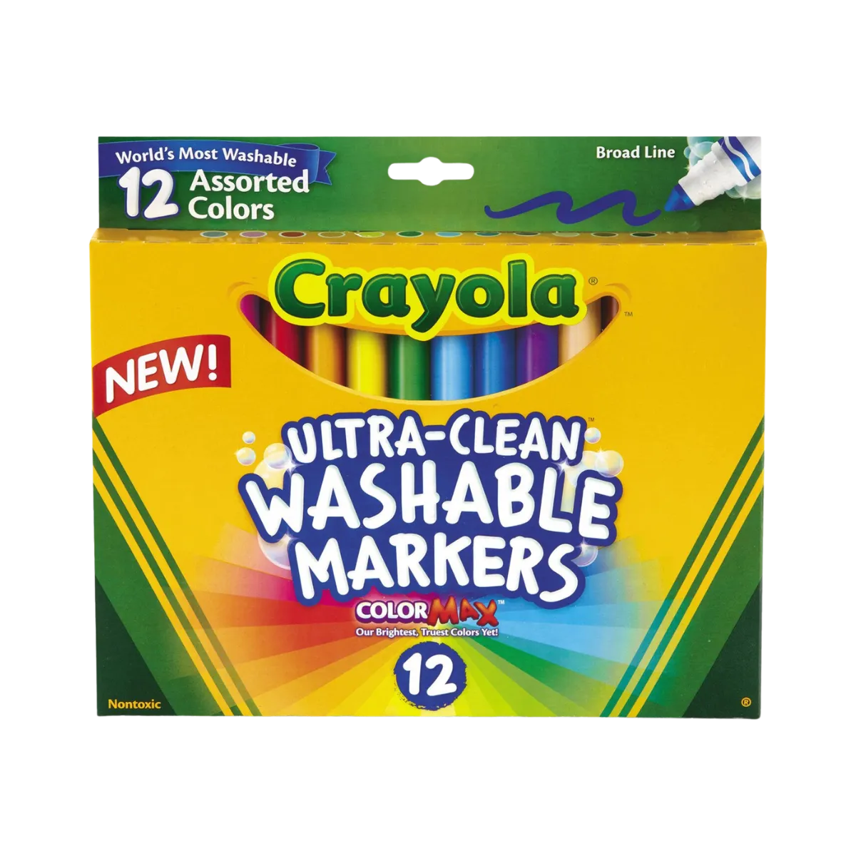 12 Ultra-Clean Washable Markers